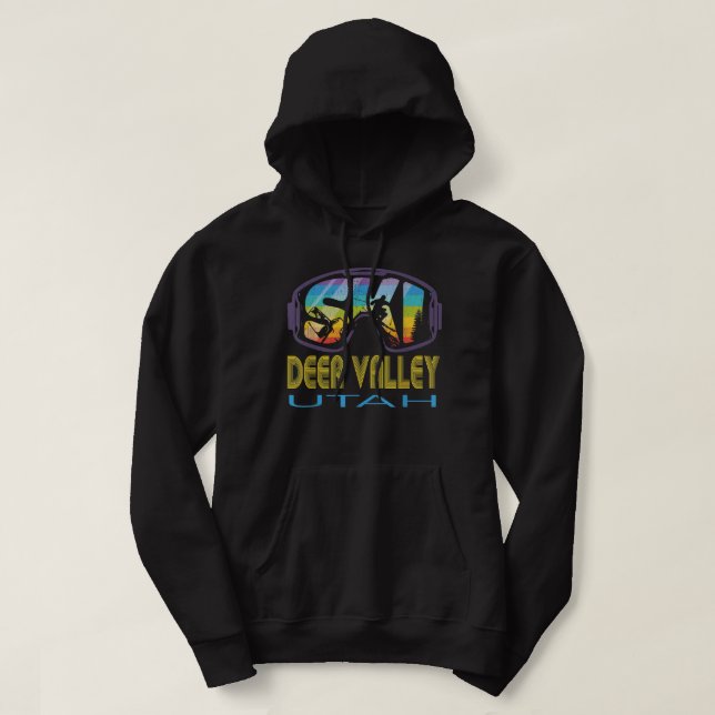 Sudadera Vacaciones de esquí de Utah en el valle de los cie (Diseño del anverso)