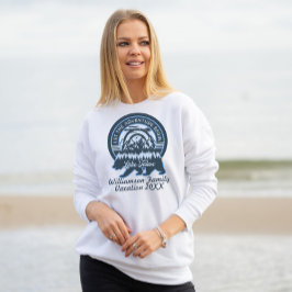 Sudadera Vacaciones de la familia Lake Tahoe Adventure Bear