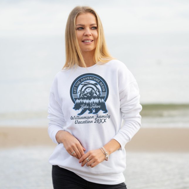 Sudadera Vacaciones de la familia Lake Tahoe Adventure Bear (Subido por el creador)
