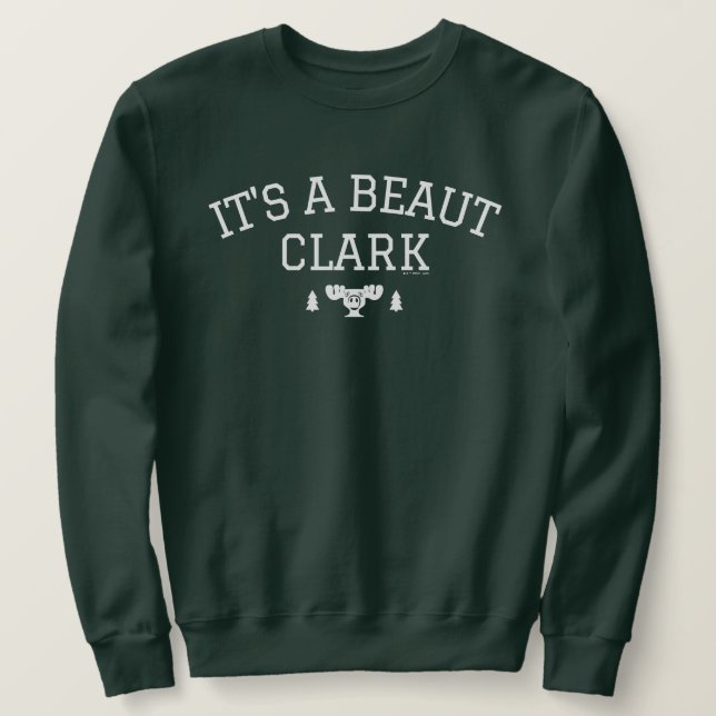 Sudadera Vacaciones de navidades | Es una bella Clark (Anverso del diseño)