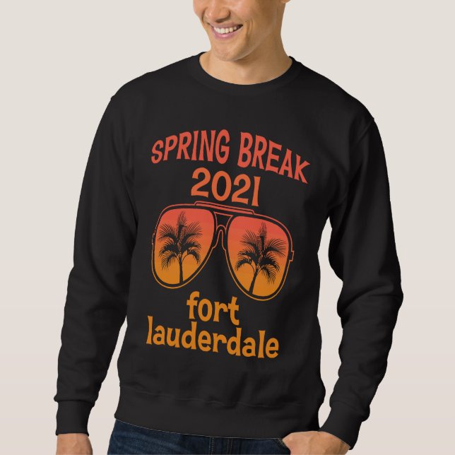 Sudadera Vacaciones de Primavera Lauderdale 2021 Gafas de S (Anverso)