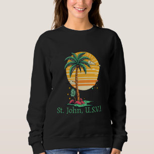 Sudadera Vacaciones de recuerdo de St. John usvi US Virgin 