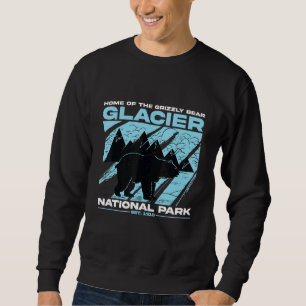 Sudadera Vacaciones de senderismo con osos grizzly en Glaci