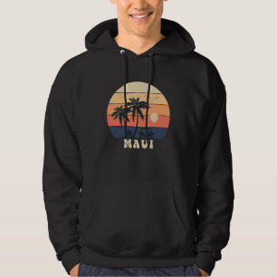 Sudadera Vacaciones de surf en Maui atardecer hawaiano 80s