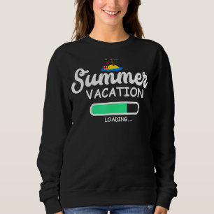 Sudadera Vacaciones De Verano Cargando El Último Día Del Ma
