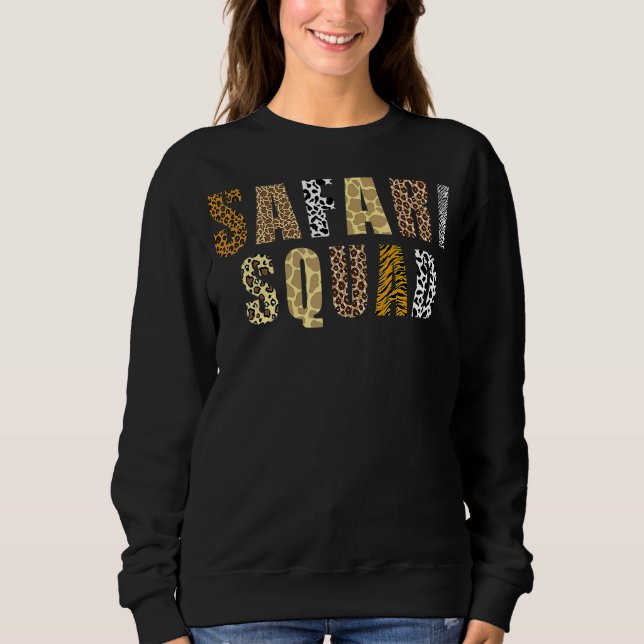 Sudadera Vacaciones de verano de la familia Safari Squad co (Anverso)