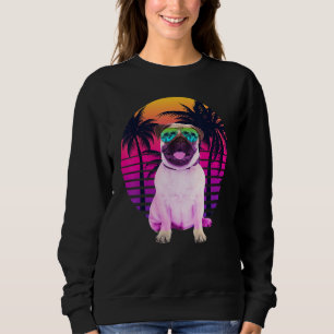 Sudadera Vacaciones de verano de la playa tropical de Pug D