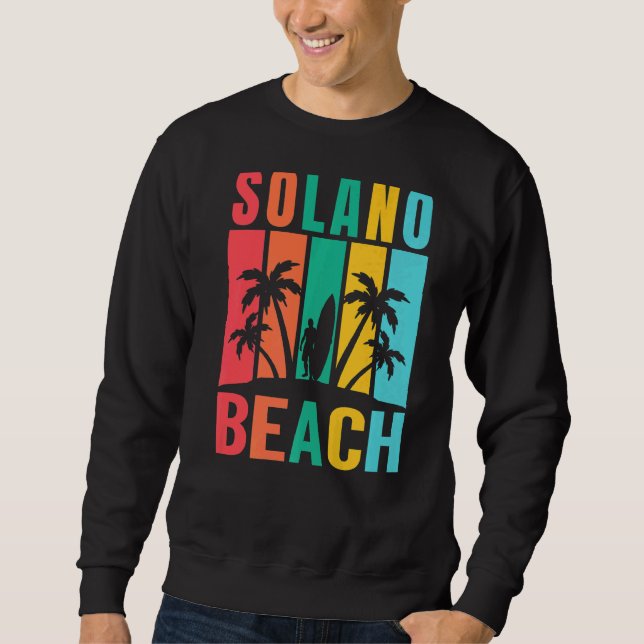 Sudadera Vacaciones de verano de Solano Beach California Vi (Anverso)