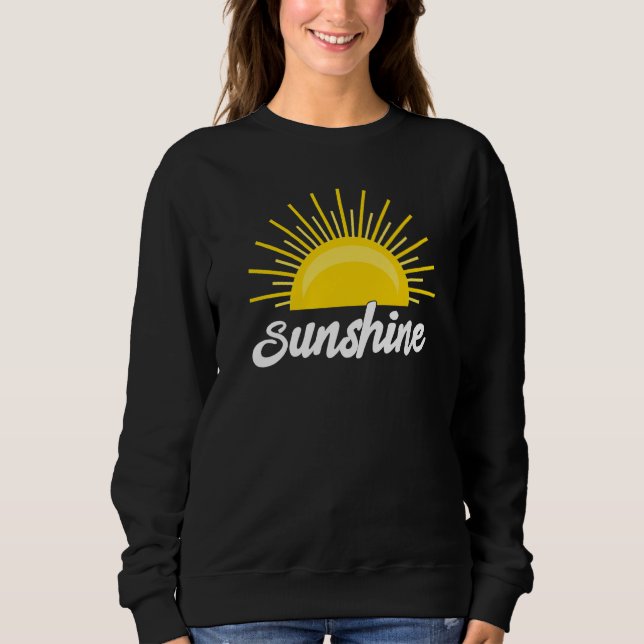 Sudadera Vacaciones de verano en la playa Cute Tee Sunshine (Anverso)