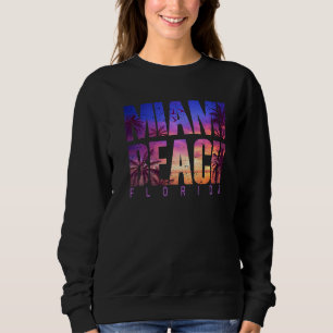 Sudadera Vacaciones de verano en la playa de Miami Beach pa