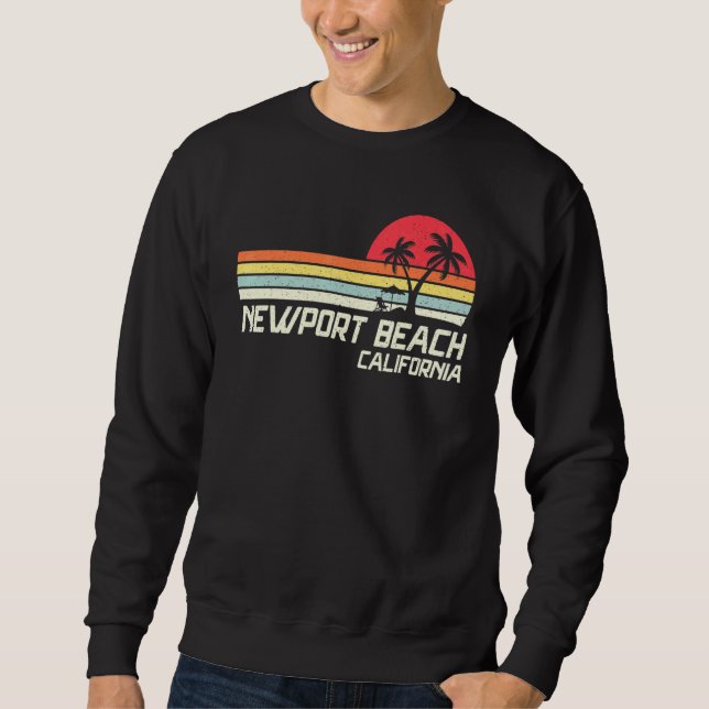 Sudadera Vacaciones de verano en la vieja playa de Newport  (Anverso)