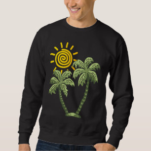 Sudadera Vacaciones de verano navegando bajo palmeras en Tr