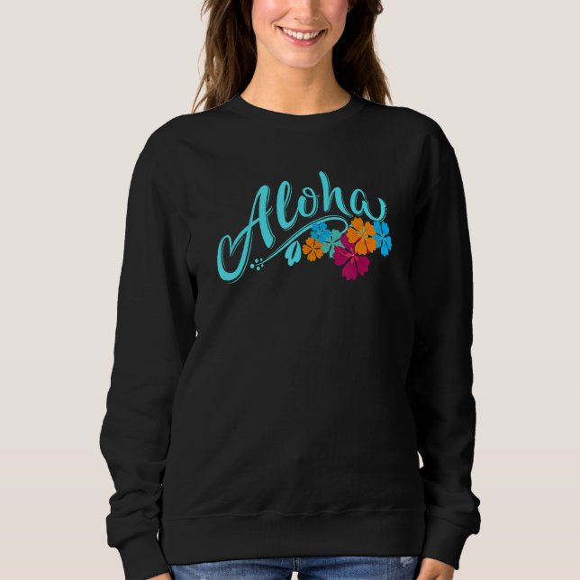 Sudadera Vacaciones en la playa Aloha Hawaii (Anverso)