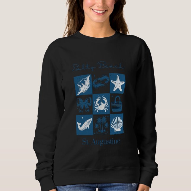 Sudadera Vacaciones en la playa salada St. Augustine Florid (Anverso)