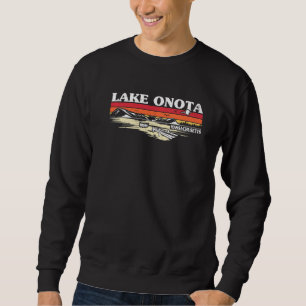Sudadera Vacaciones en Lago Camping Barco de Pesca Lago Ono
