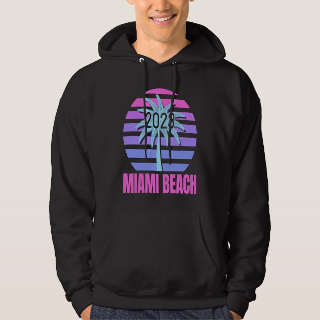 Sudadera Vacaciones en Miami Beach 2023 (Anverso)
