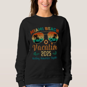 Sudadera Vacaciones en Miami Beach Florida 2025 Amigos Fami