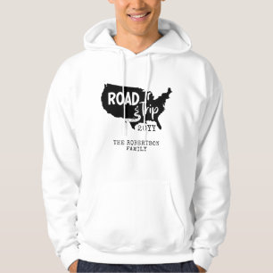 Sudadera Vacaciones familiares de personalizados   Mapa de 