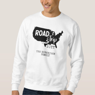 Sudadera Vacaciones familiares de personalizados   Mapa de 