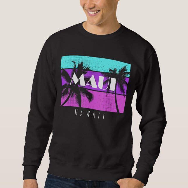 Sudadera Vacaciones familiares en Hawaii Maui Sunset Beach (Anverso)