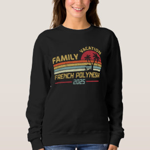 Sudadera Vacaciones Familiares en la Playa de Polinesia Fra
