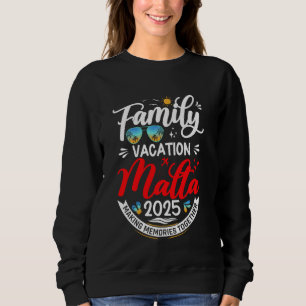 Sudadera Vacaciones familiares en Malta 2025 Vacaciones de