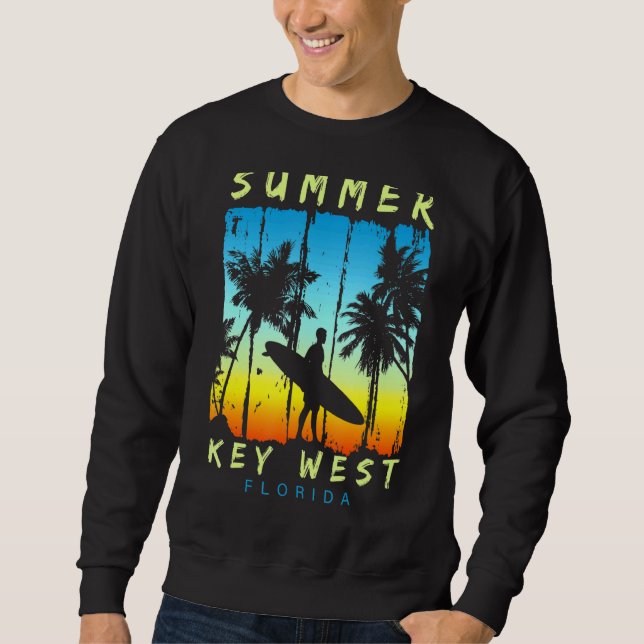 Sudadera Vacaciones familiares Florida Key West Sunset Beac (Anverso)
