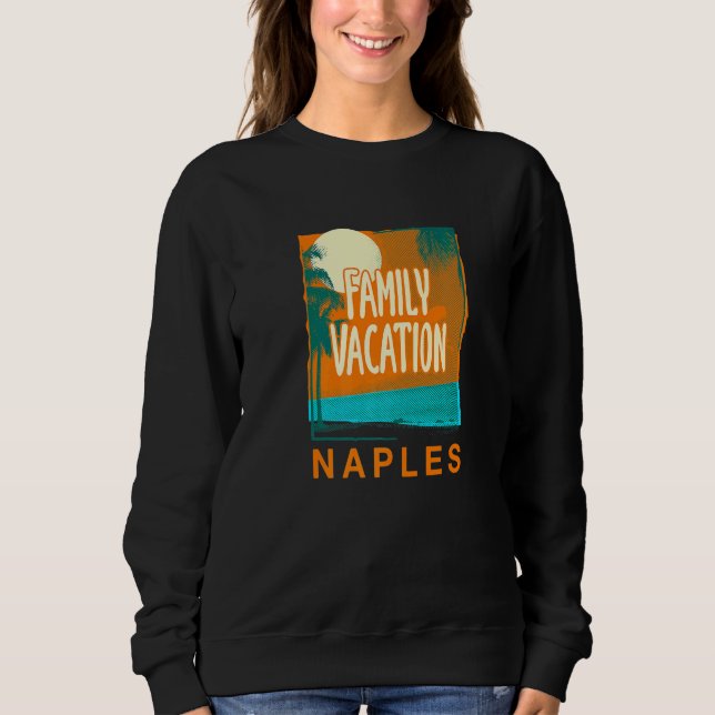 Sudadera Vacaciones familiares Nápoles Beach Florida Bum To (Anverso)