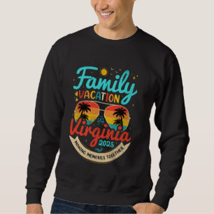 Sudadera Vacaciones familiares vintage Virginia 2025 Virgin