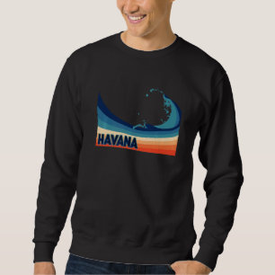 Sudadera Vacaciones retro de surf, vela y pesca en La Haban
