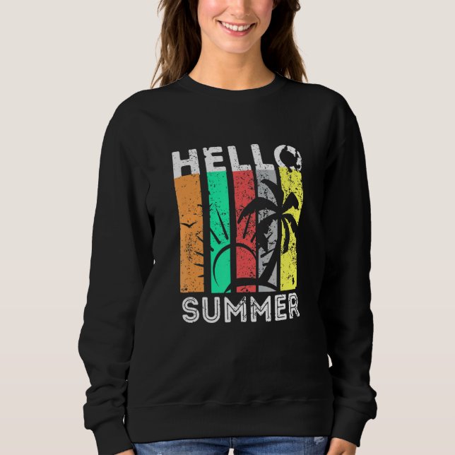 Sudadera Vacaciones Retro Summer Beach (Anverso)