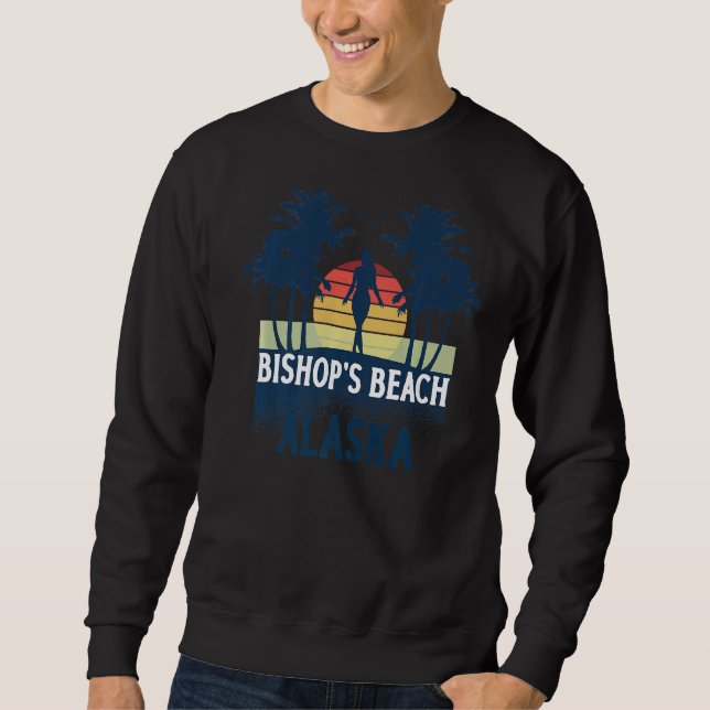 Sudadera Vacaciones veraniegas de playa de Bishop Alaska Be (Anverso)