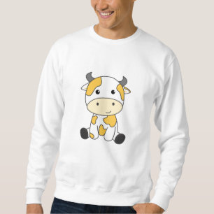 Sudadera Vacas bananeras japonesas Kawaii retro