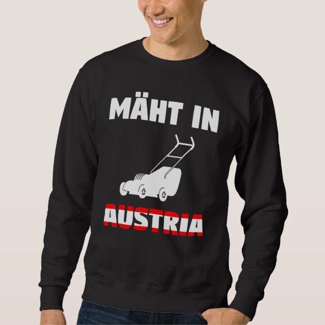 Sudadera Vacas En Austria Jardín De Madera De Césped (Anverso)