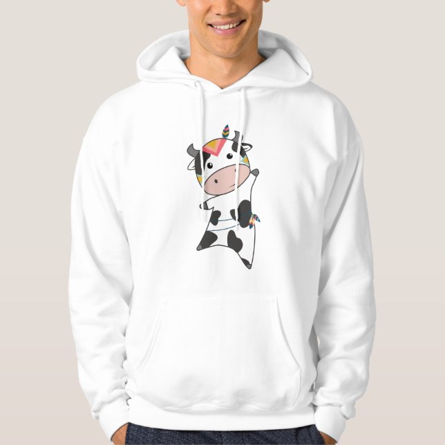 Sudadera Vacas hindúes de vaca: vacas carnavaleras (Anverso)