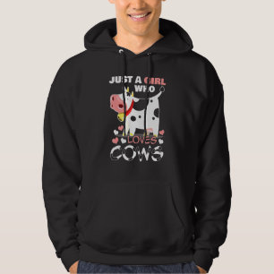 Sudadera Vacas: Un Chica que ama la leche de carnicero de c