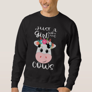 Sudadera Vacas: Un Chica que ama la leche de carnicero de c