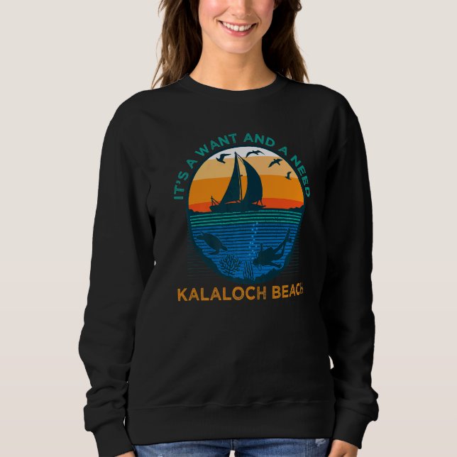 Sudadera Vacati es una playa divertida y necesitada de Kala (Anverso)