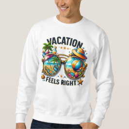 Sudadera Vacation Feels Right Basic Sweatshirt USA