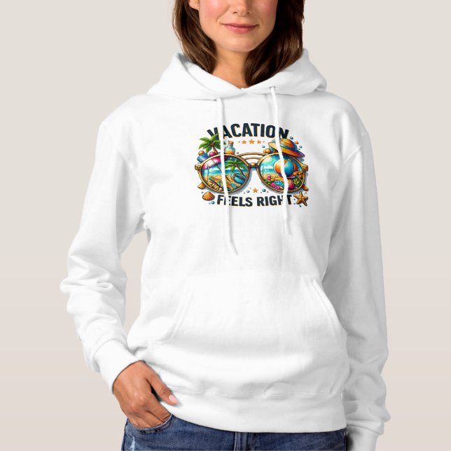 Sudadera Vacation Feels Right Pullover Hoodie USA (Anverso)
