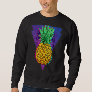 Sudadera Vacuna de verano de piña exótica Vaporwave tropica