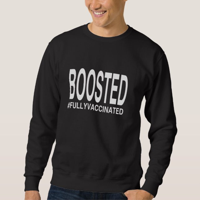 Sudadera Vacuna Funny Pro Ampliada Totalmente Vacunada 2 (Anverso)