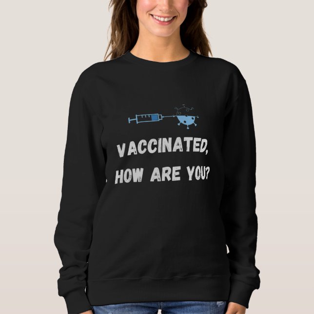 Sudadera Vacunado Cómo se identifica a sí mismo (Anverso)
