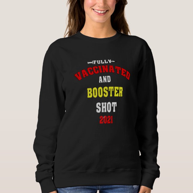 Sudadera Vacunado Y Booster Shot 2021 (Anverso)