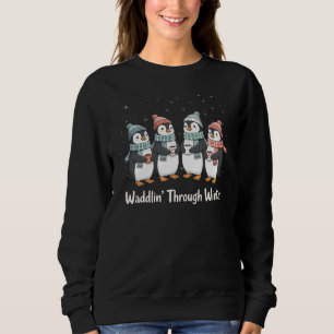 Sudadera Vadeando el invierno – Amigos pingüinos