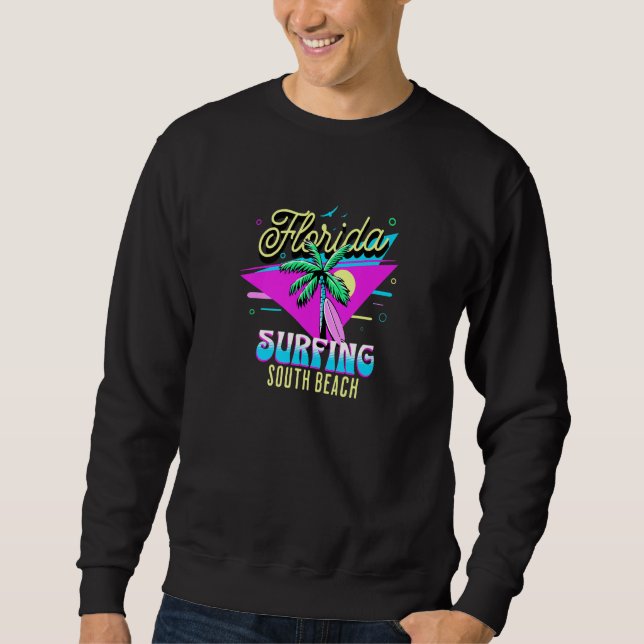 Sudadera Vago de la playa de Miami Recuerdo South Beach Flo (Anverso)