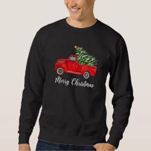 Sudadera Vagón Antiguo Navidad Árbol en Coche Xmas Vacacion