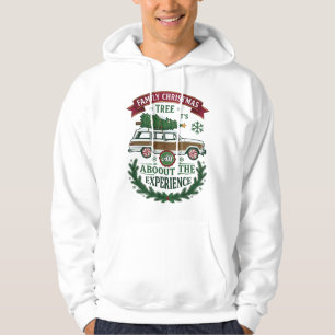 Sudadera Vagón de estación de árbol de Navidad Corona de pi