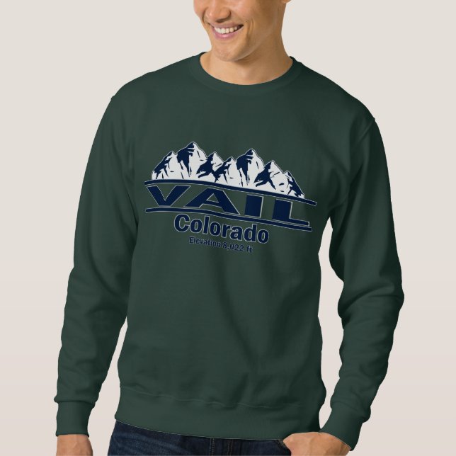 Sudadera Vail Colorado y las montañas rocosas (Anverso)