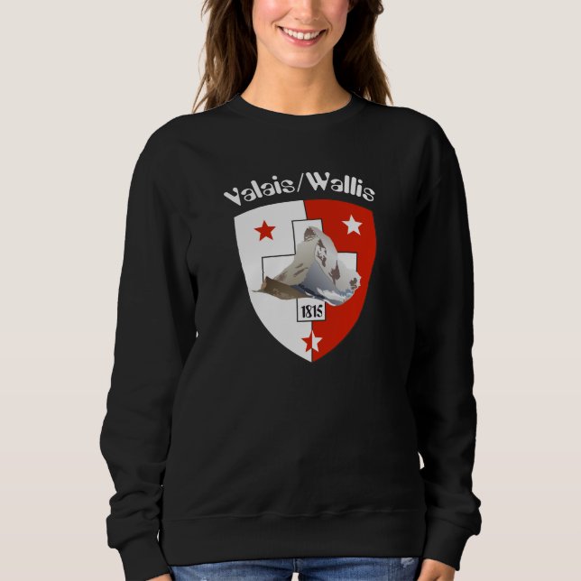 Sudadera Valais / Wallis Schweiz-Suisse T-Shirt (Anverso)